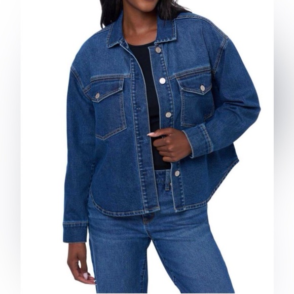 Edited by Remi Bader Blue Denim Top - Picture 1 of 8